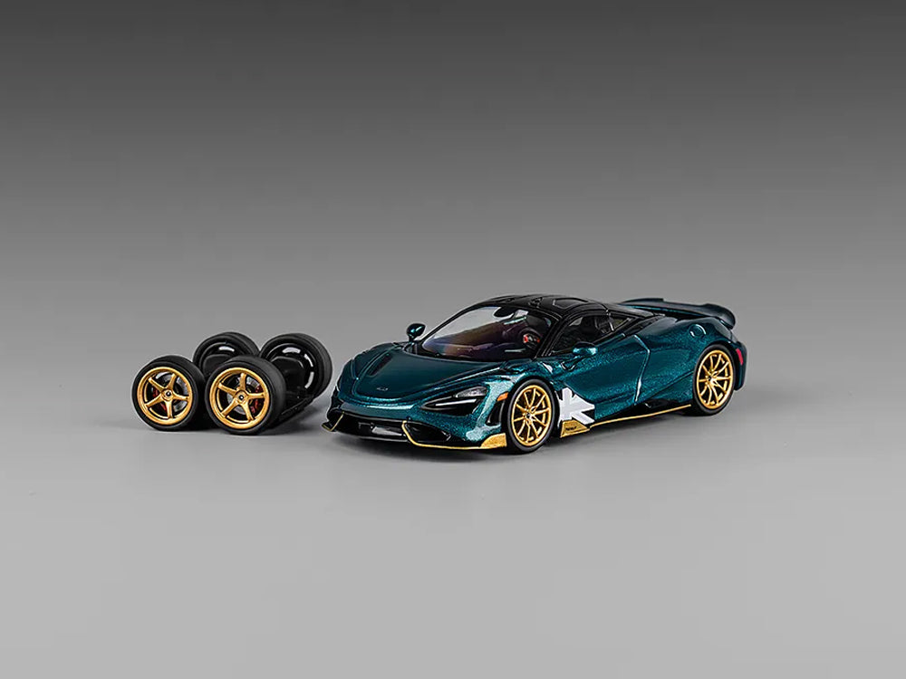 CM Model 1/64 McLaren 765LT Metallic Black Green