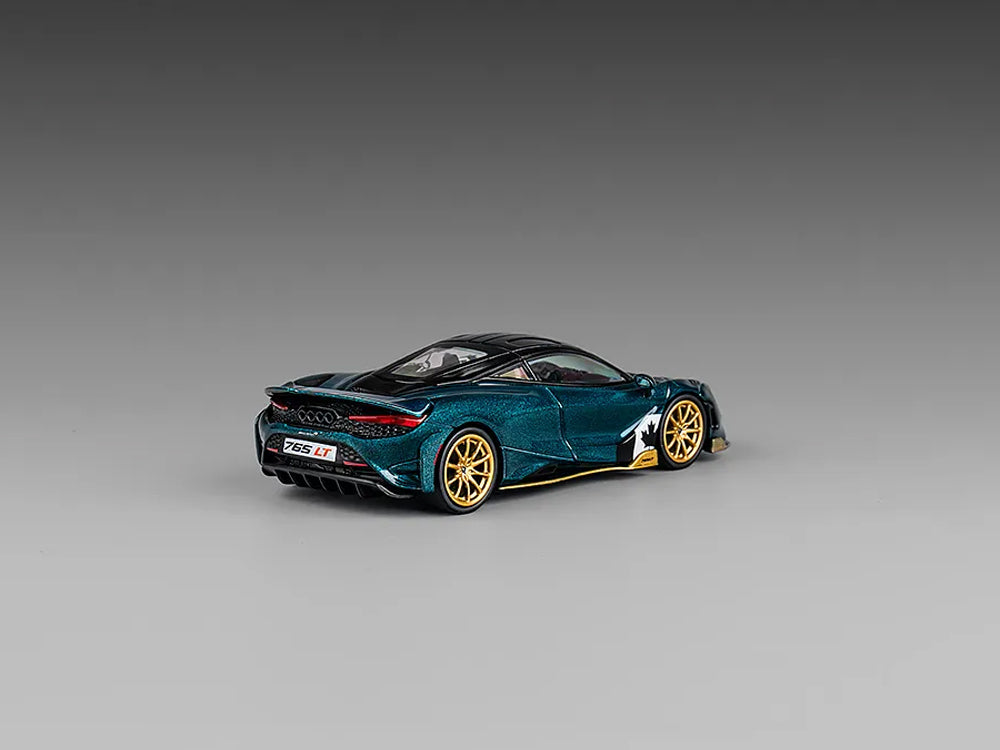 CM Model 1/64 McLaren 765LT Metallic Black Green