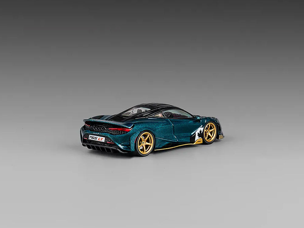 CM Model 1/64 McLaren 765LT Metallic Black Green