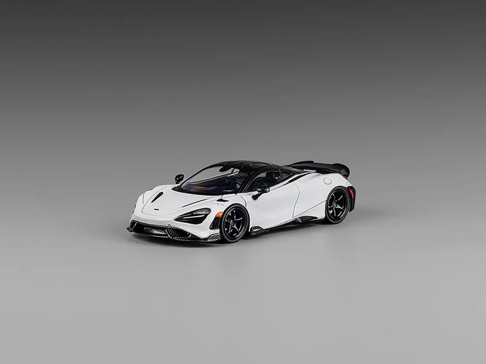 CM Model 1/64 McLaren 765LT White with Carbon Hood