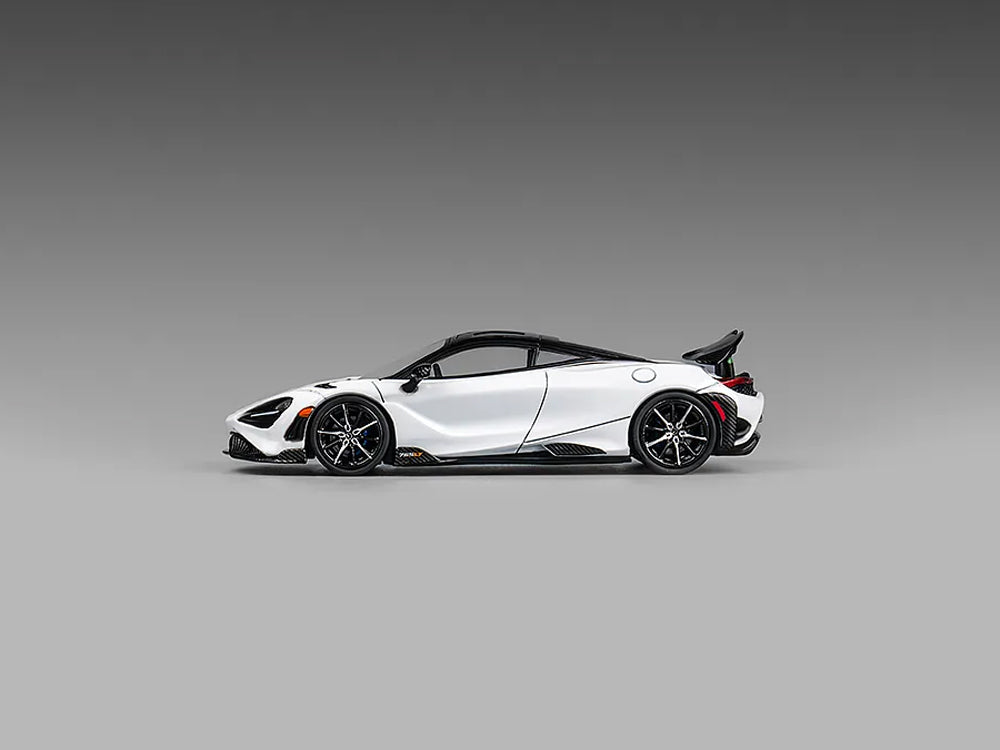 CM Model 1/64 McLaren 765LT White with Carbon Hood