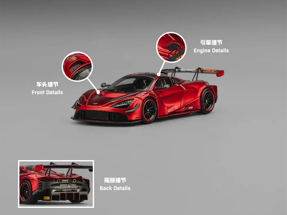 CM Model 1/64 Mclaren 720S GT3X Metallic Red
