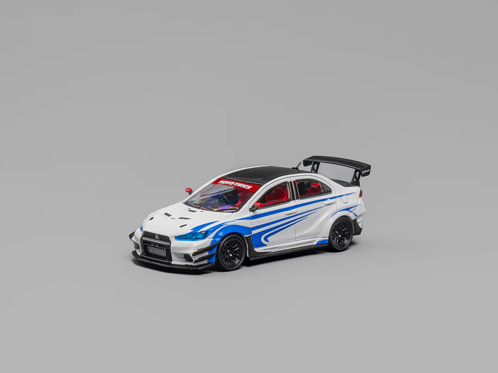 CM Model 1/64 Mitsubishi Lancer Evo X Varis Widebody White - Diecast Toyz Australia