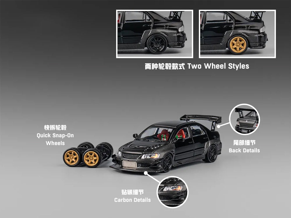 CM Model 1/64 Mitsubishi Lancer Evolution IX Carbon Black