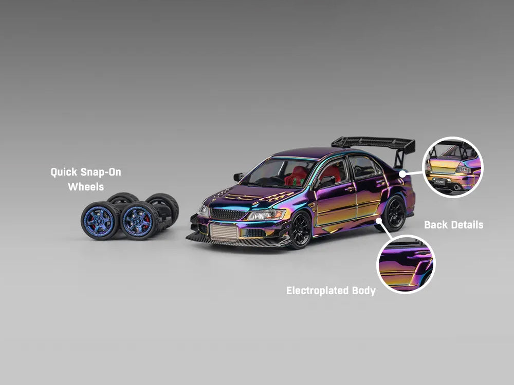 CM Model 1/64 Mitsubishi Lancer Evolution IX Chrome Color
