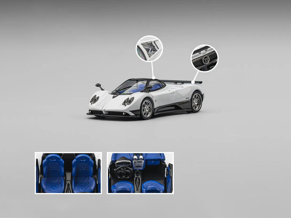 CM Model 1/64 Pagani Zonda F Pearl White