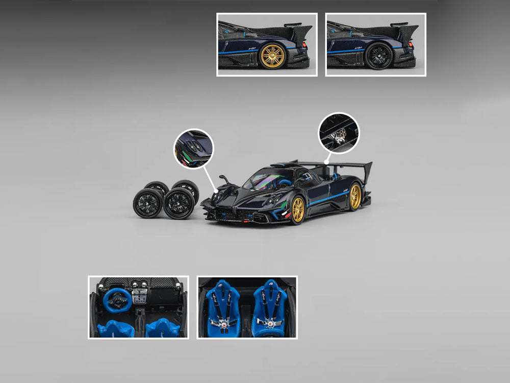 CM Model 1/64 Pagani Zonda Revlucion Metallic Blue