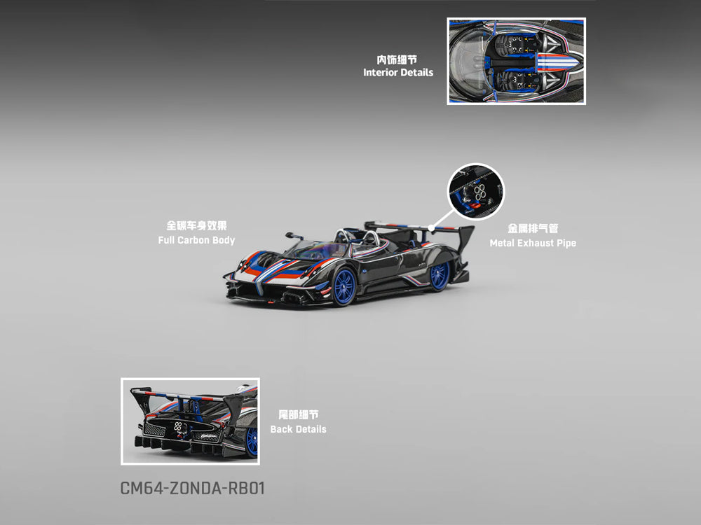 CM Model 1/64 Pagani Zonda Revo Berchetta Black