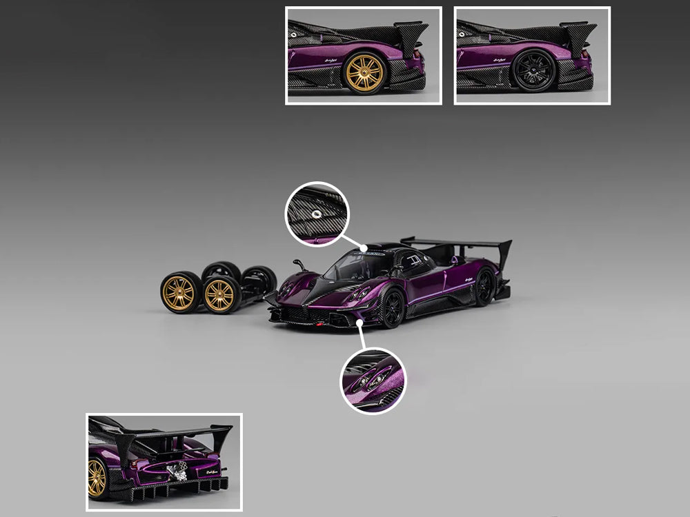 CM Model 1/64 Pagani Zonda Revolucion Purple - Diecast Toyz Australia