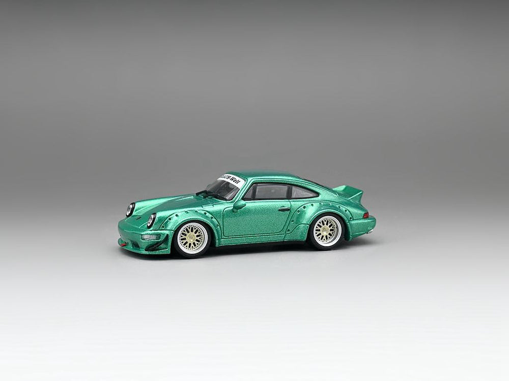 CM Model 1/64 RWB 964 Widebody Metallic Green - Diecast Toyz Australia