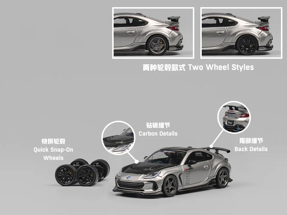 CM Model 1/64 Subaru BRZ Varis Widebody Metallic Gray