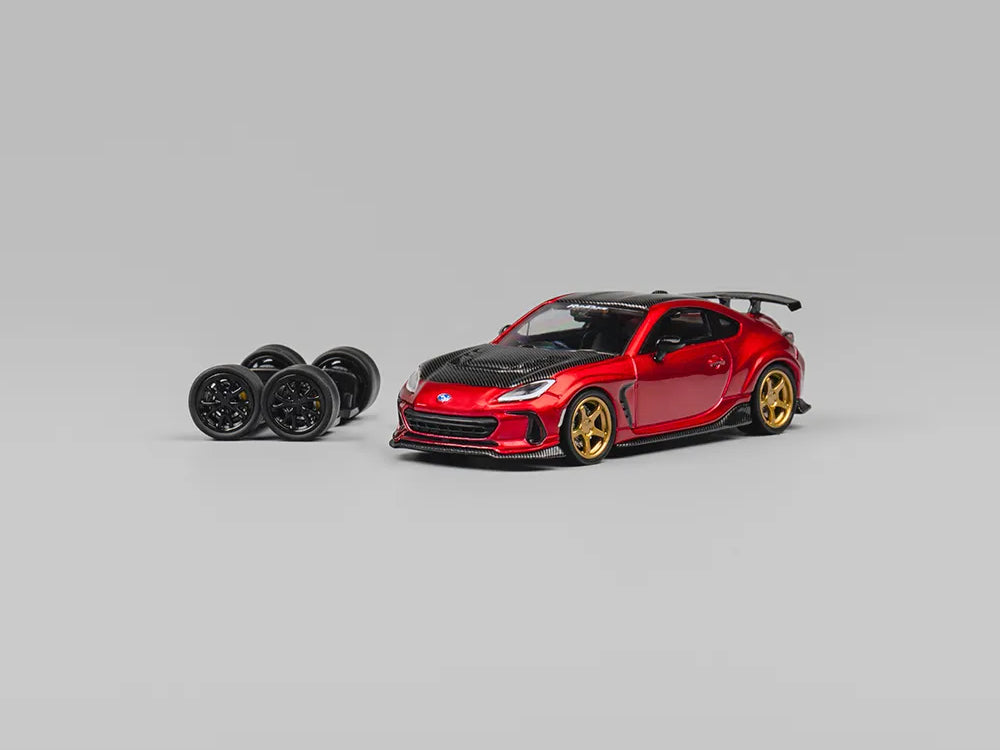 CM Model 1/64 Subaru BRZ Varis Widebody Metallic Red