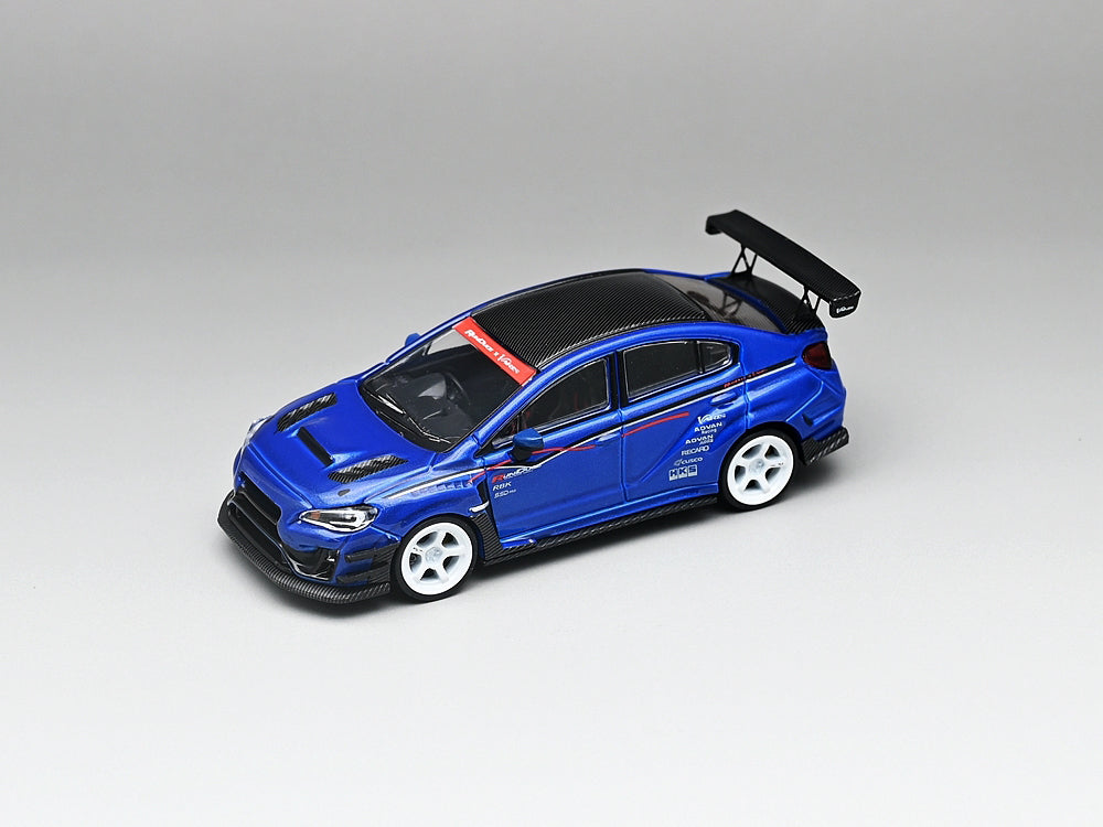 CM Model 1/64 Subaru WRX STI VAB S4 Varis Widebody Kit Blue - Diecast Toyz Australia