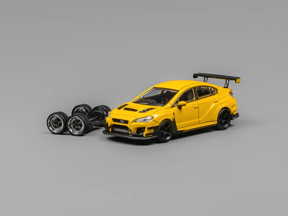 CM Model 1/64 Subaru WRX STI Varis Widebody Ver1.0 Yellow