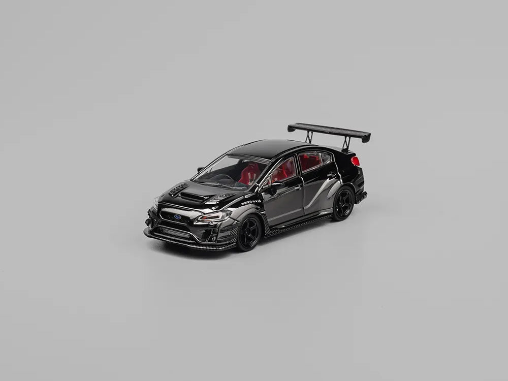 CM Model 1/64 Subaru WRX STI Varis Widebody Ver1.0 Chrome Black