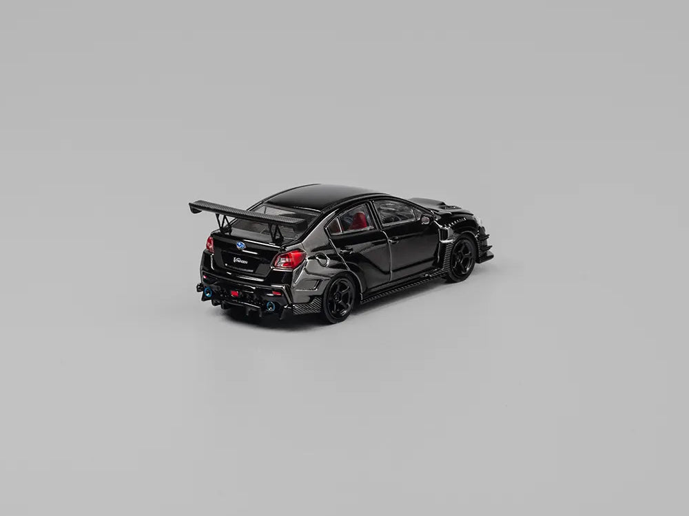 CM Model 1/64 Subaru WRX STI Varis Widebody Ver1.0 Chrome Black