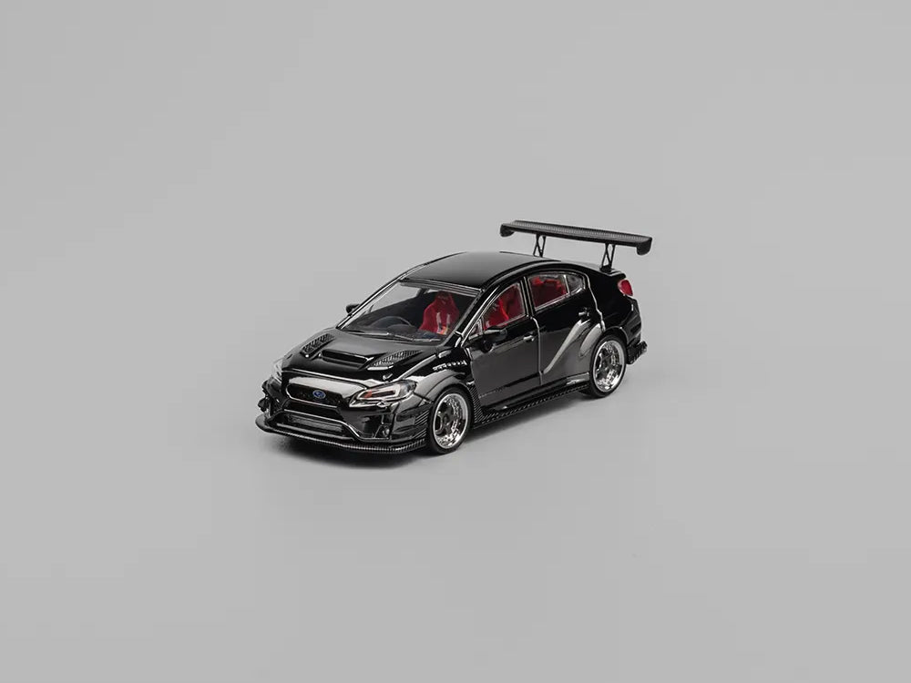 CM Model 1/64 Subaru WRX STI Varis Widebody Ver1.0 Chrome Black