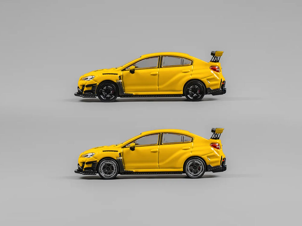 CM Model 1/64 Subaru WRX Varis Widebody Ver 2.0 Yellow