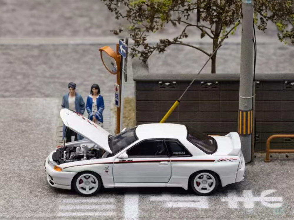 Focal Horizon 1/64 Nissan Skyline GTR R32 S-Tune Nismo Livery White - Diecast Toyz Australia