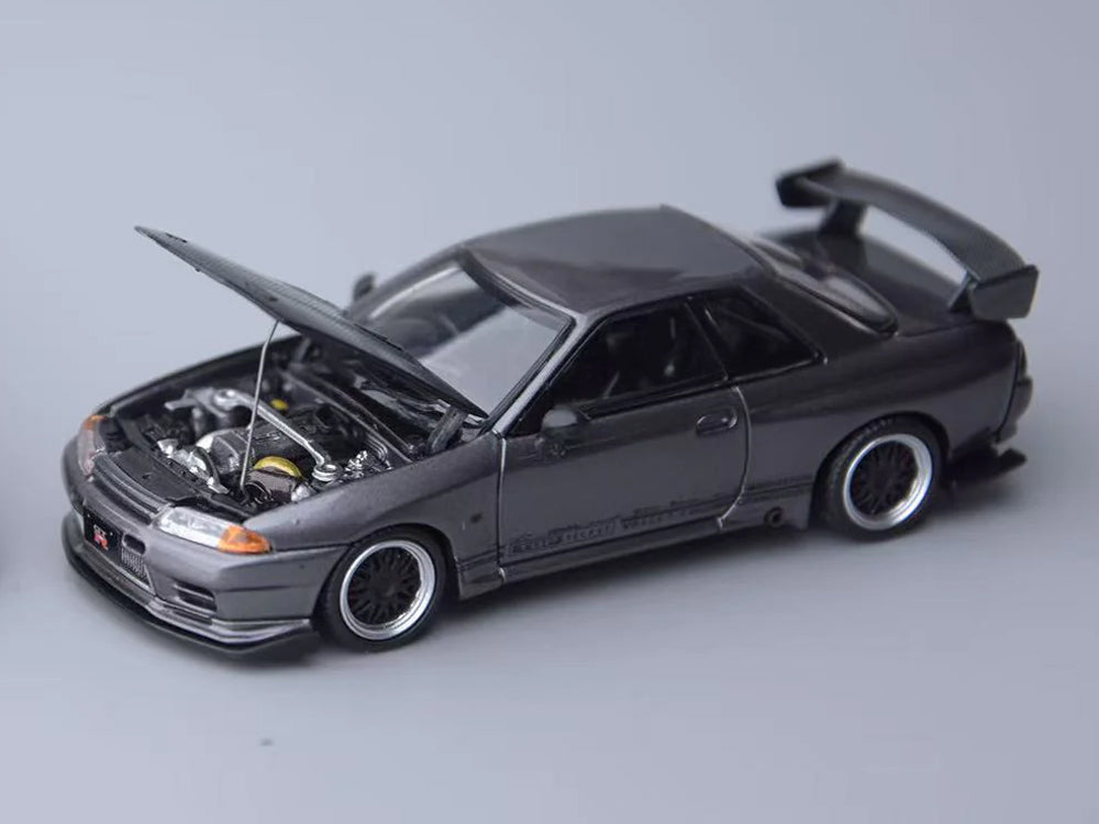 Focal Horizon 1/64 Nissan Skyline GTR R32 Top Secret Grey with Carbon Hood