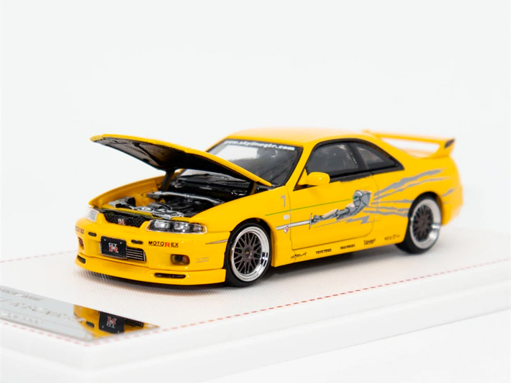 Focal Horizon 1/64 Nissan Skyline GTR R33 Yellow - Diecast Toyz Australia