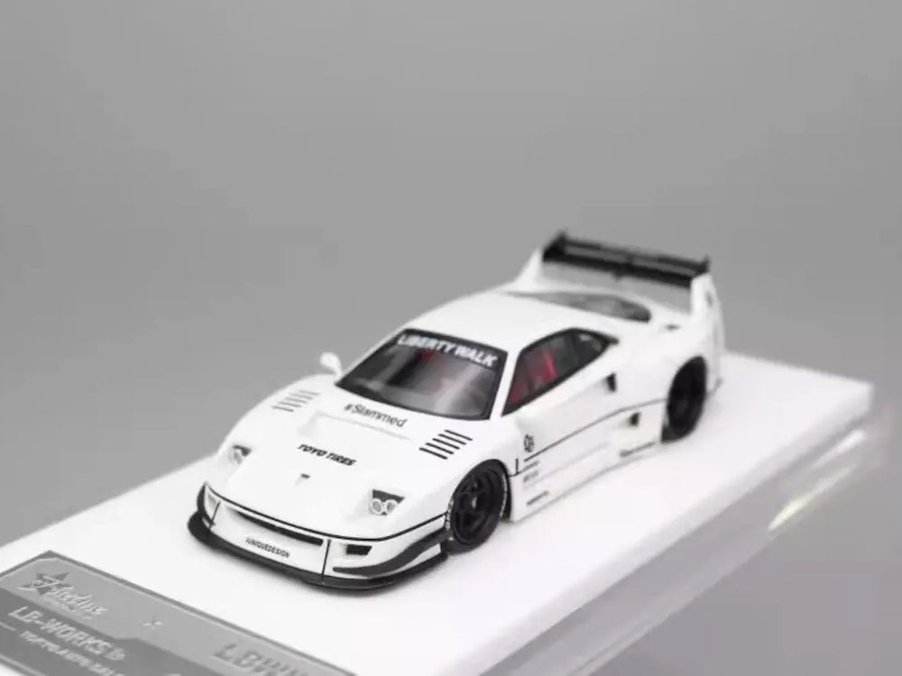 FuelMe 1/64 LBWK Ferrari F40 2023 Tokyo AutoSalon Edition White - Diecast Toyz Australia