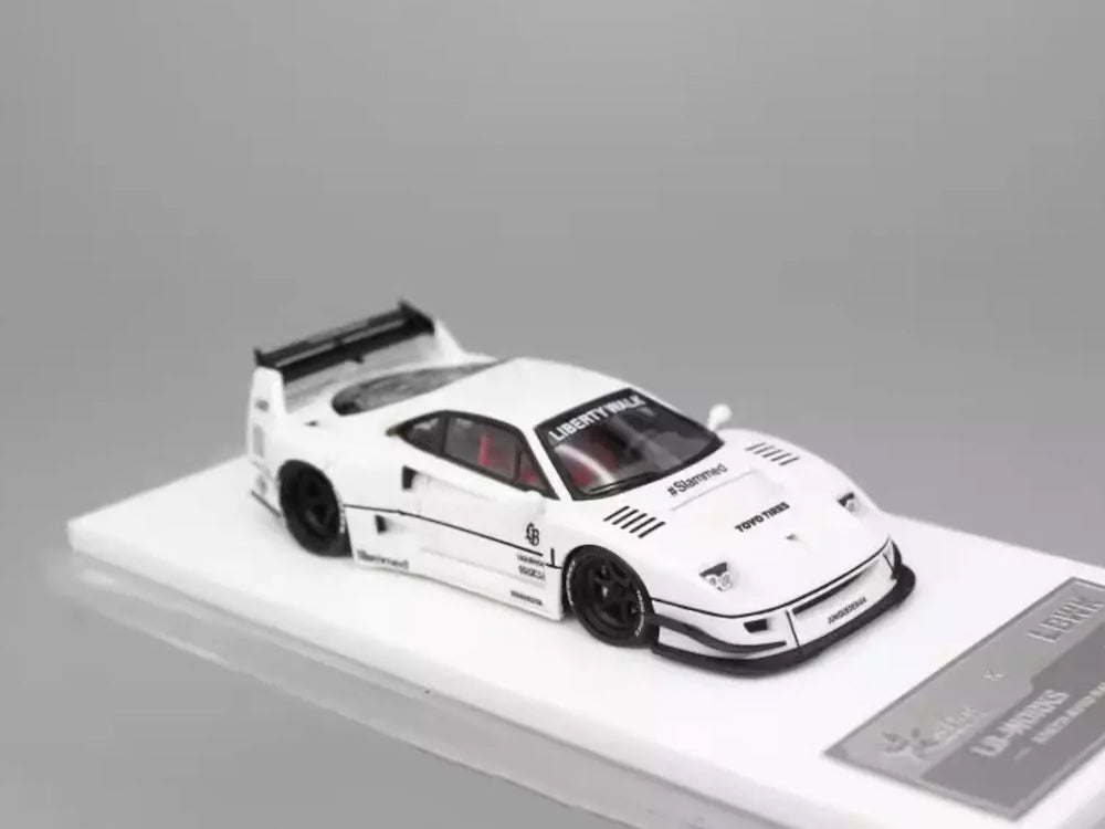 FuelMe 1/64 LBWK Ferrari F40 2023 Tokyo AutoSalon Edition White - Diecast Toyz Australia