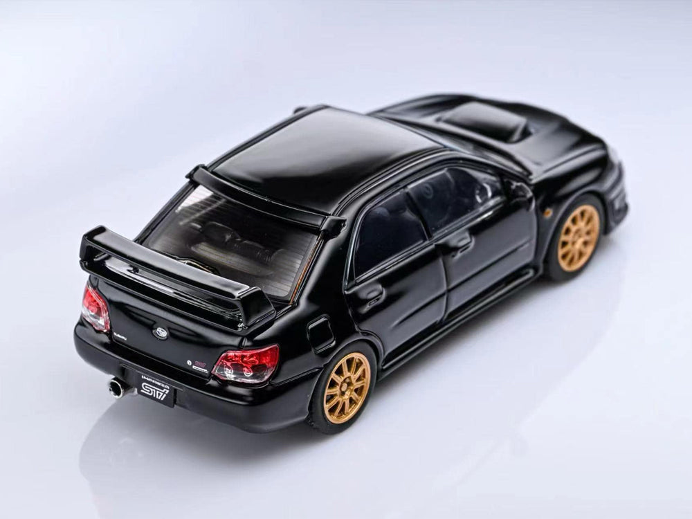 Furuya 1/64 Subaru WRX STI GD 9th Gen Sedan Black - Diecast Toyz Australia