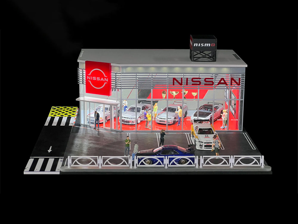 G-Fans 1/64 NISMO Dealership Diorama with LED Light - Diecast Toyz Australia