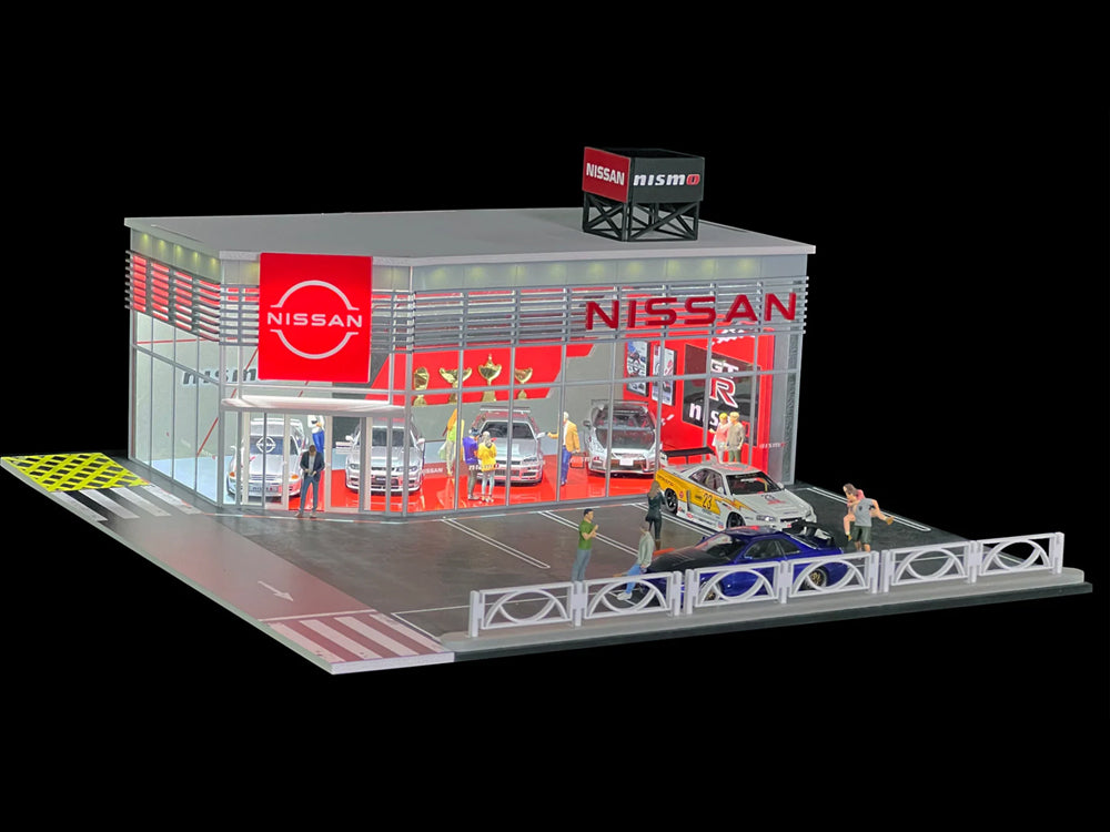 G-Fans 1/64 NISMO Dealership Diorama with LED Light - Diecast Toyz Australia
