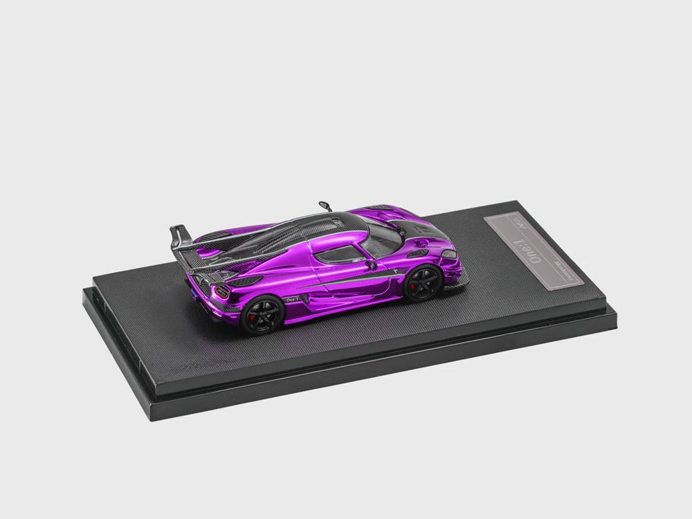 HKM 1/64 Koenigsegg Agera One1 Chrome Purple - Diecast Toyz Australia