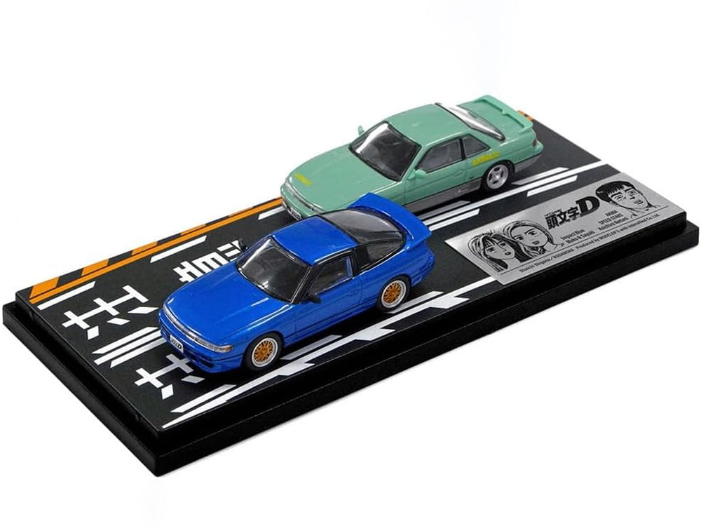 Hi Story 1/64 Initial D Nissan Silvia S13 Iketani Koichiro vs Nissan Sileighty Satou Mako