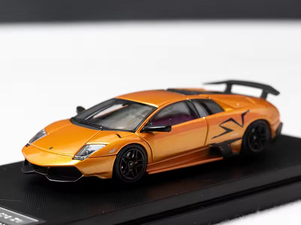 High Rev Model 1/64 Lamborghini Murcielago LP670 SV Orange