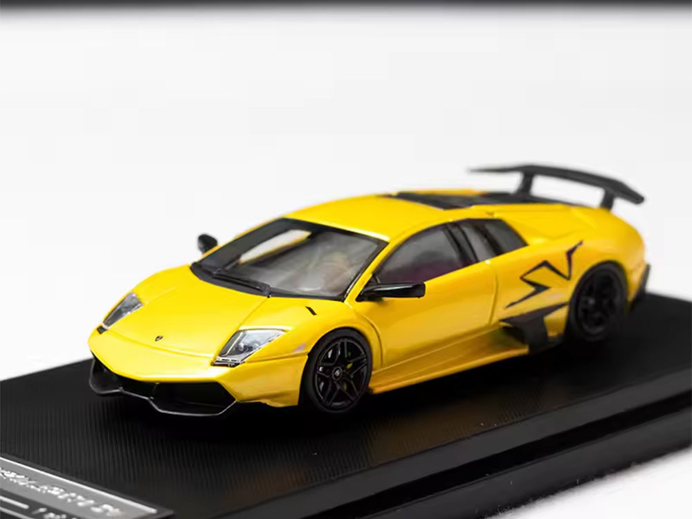 High Rev Model 1/64 Lamborghini Murcielago LP670 SV Yellow