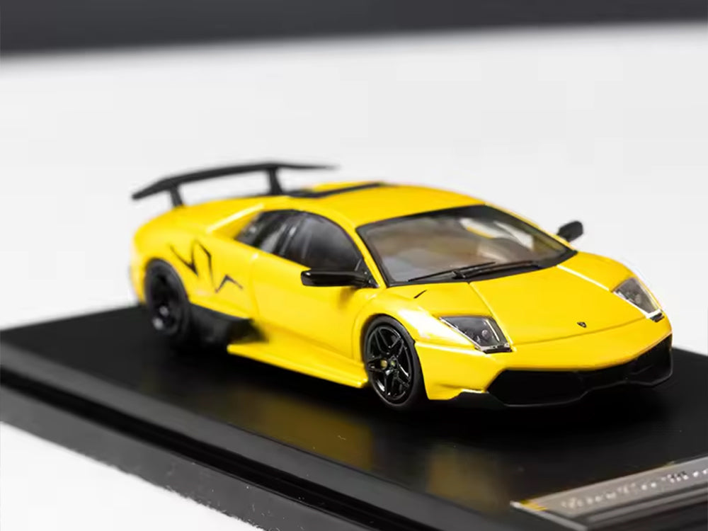 High Rev Model 1/64 Lamborghini Murcielago LP670 SV Yellow