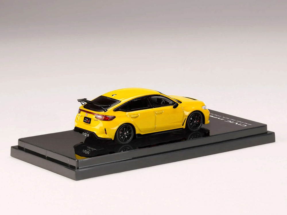 Hobby Japan 1/64 Honda Civic Type R FL5 Racing Black Package 2025 Yellow
