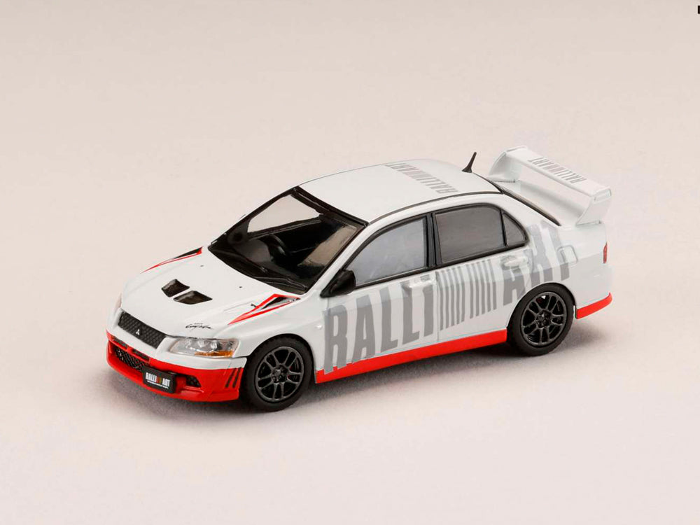 Hobby Japan 1/64 Mitsubishi Lancer Evolution 7 GSR Ralliart White - Diecast Toyz Australia