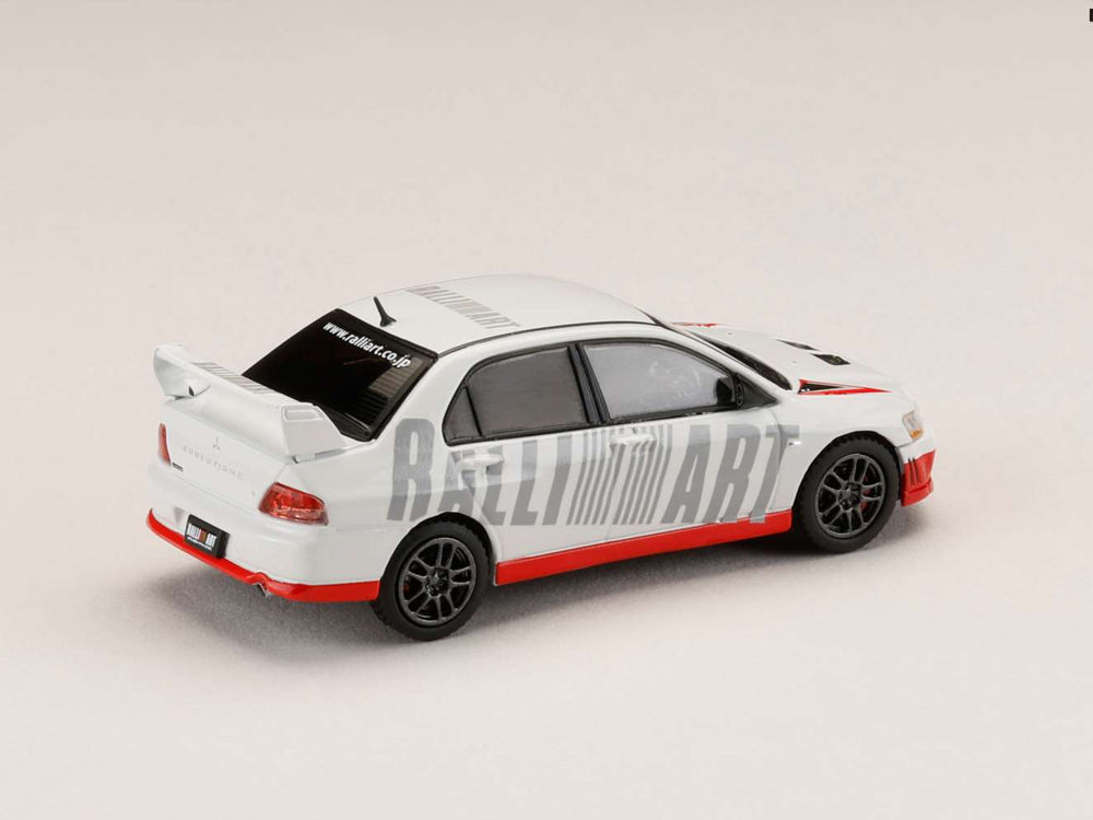 Hobby Japan 1/64 Mitsubishi Lancer Evolution 7 GSR Ralliart White - Diecast Toyz Australia