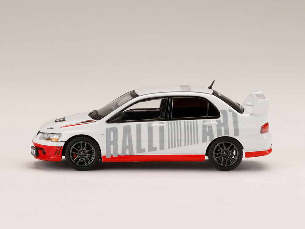 Hobby Japan 1/64 Mitsubishi Lancer Evolution 7 GSR Ralliart White - Diecast Toyz Australia