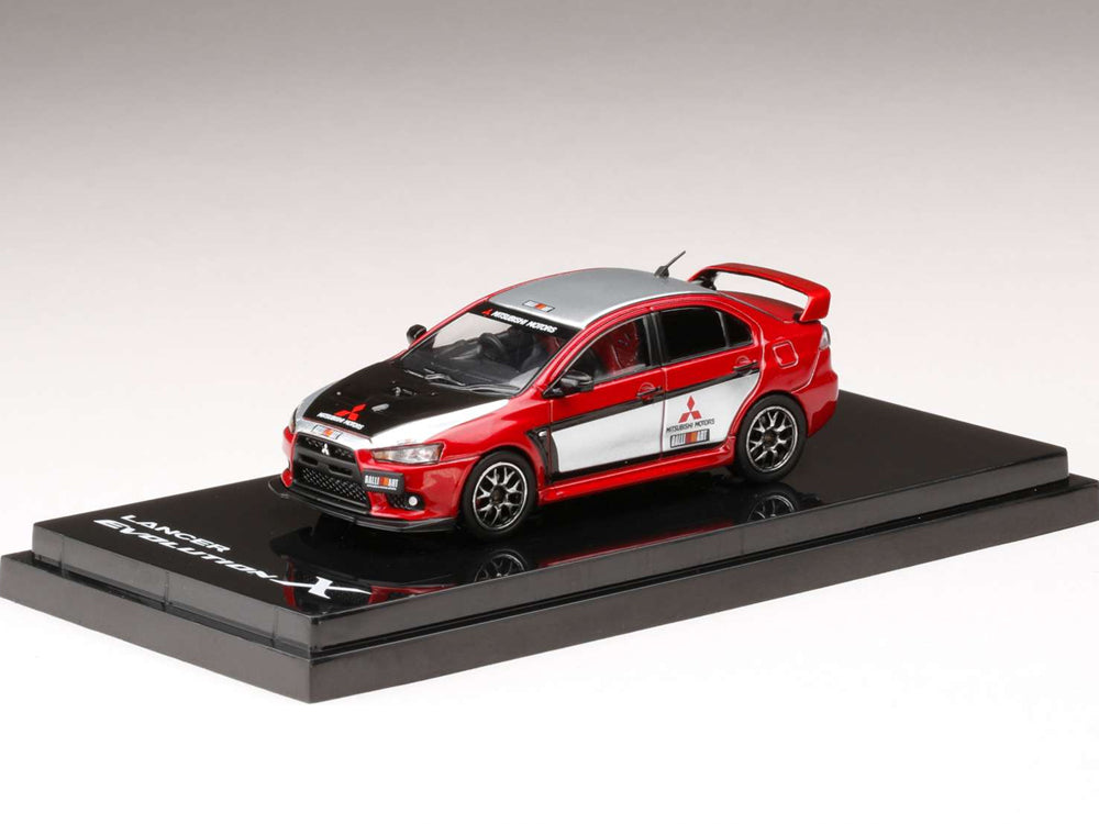 Hobby Japan 1/64 Mitsubishi Lancer Evolution X Ralliart Red - Diecast Toyz Australia