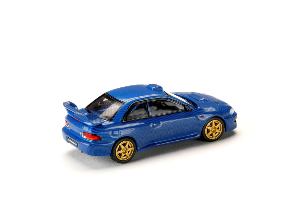 Hobby Japan 1/64 Subaru Impreza 22B STI GC8 Rally Base Car Carbon Blue