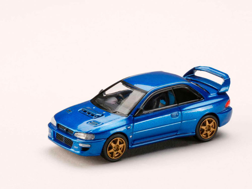 Hobby Japan 1/64 Subaru Impreza 22B STI GC8 Rally Customized Version Blue Mica - Diecast Toyz Australia