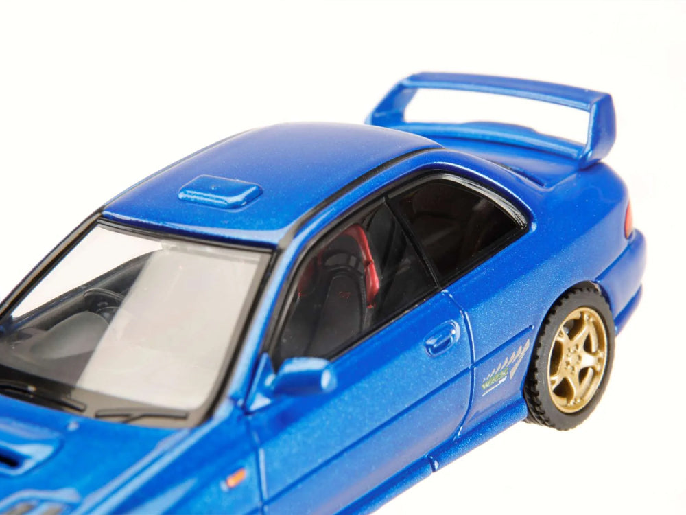Hobby Japan 1/64 Subaru Impreza Pure Sports Coupe WRX Type R STI Version V Limited Blue