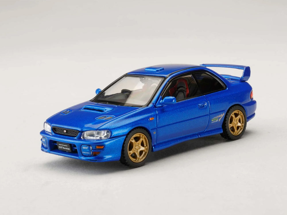 Hobby Japan 1/64 Subaru Impreza Pure Sports Coupe WRX Type R STI Version V Limited Blue