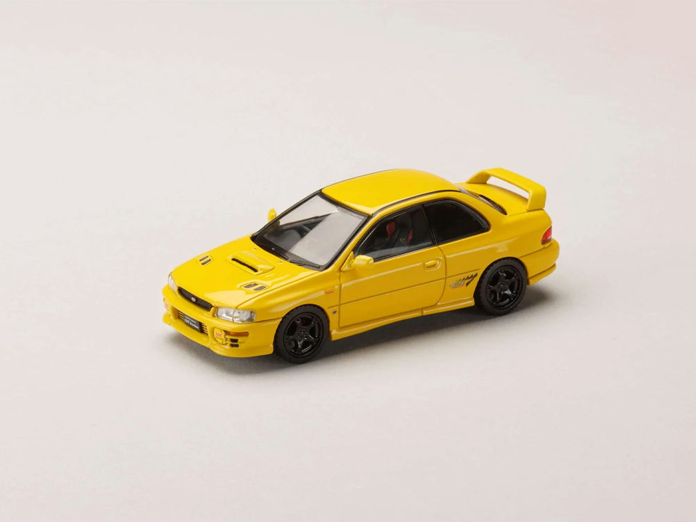 Hobby Japan 1/64 Subaru Impreza Pure Sports Coupe WRX Type R STI Version Yellow
