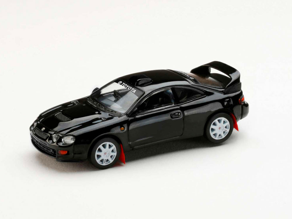 Hobby Japan 1/64 Toyota Celica GT-Four WRC Edition ST205 Cutomized Version with 8 Spoke Wheel Black - Diecast Toyz Australia