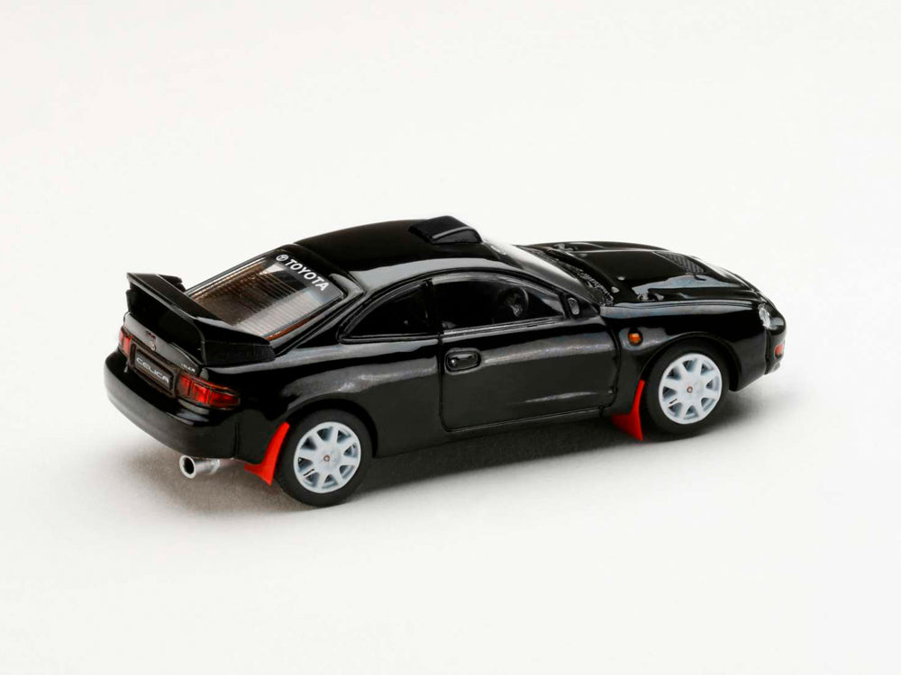 Hobby Japan 1/64 Toyota Celica GT-Four WRC Edition ST205 Cutomized Version with 8 Spoke Wheel Black - Diecast Toyz Australia
