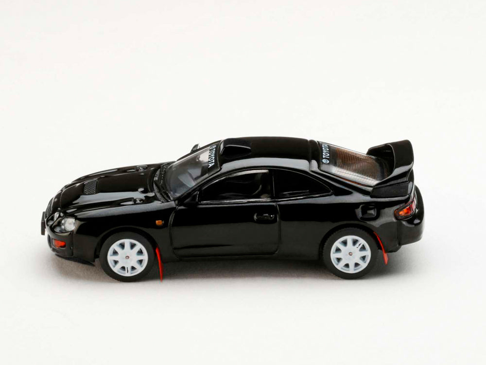 Hobby Japan 1/64 Toyota Celica GT-Four WRC Edition ST205 Cutomized Version with 8 Spoke Wheel Black - Diecast Toyz Australia