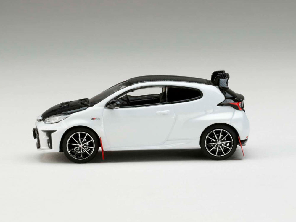 Hobby Japan 1/64 Toyota GRMN Yaris Rally Package with GR Parts Platinum White Pearl Mica - Diecast Toyz Australia