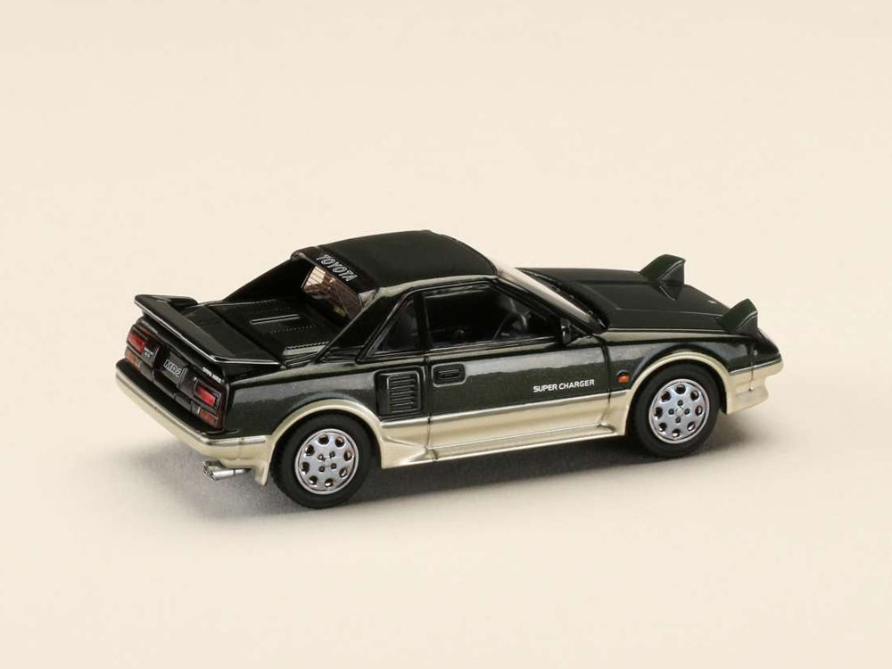 Hobby Japan 1/64 Toyota MR2 1600G Limited Super Charger 1986 New Sherwood Toning - Diecast Toyz Australia